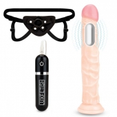 Регулируемые трусики с вибрирующей насадкой - 21 см. - Lux Fetish - купить с доставкой в Сургуте