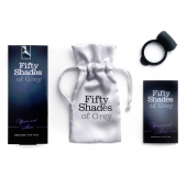 Темно-серое эрекционное кольцо Vibrating Love Ring с вибрацией - Fifty Shades of Grey - в Сургуте купить с доставкой