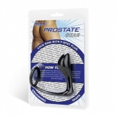 Стимулятор простаты с фиксацией эрекционным кольцом Prostate Gear - BlueLine - в Сургуте купить с доставкой