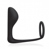 Стимулятор простаты с фиксацией эрекционным кольцом Prostate Gear - BlueLine - в Сургуте купить с доставкой