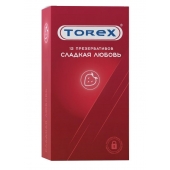 Презервативы Torex  Сладкая любовь  с ароматом клубники - 12 шт. - Torex - купить с доставкой в Сургуте