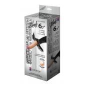Пояс-трусики с насадкой Glamour - 17 см. - LOVETOY (А-Полимер) - купить с доставкой в Сургуте