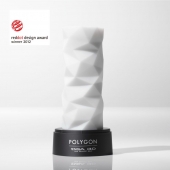 Белый 3D мастурбатор POLYGON - Tenga - в Сургуте купить с доставкой