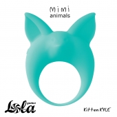 Зеленое эрекционное кольцо Kitten Kyle - Lola Games - в Сургуте купить с доставкой