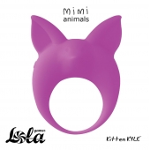 Фиолетовое эрекционное кольцо Kitten Kyle - Lola Games - в Сургуте купить с доставкой