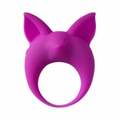 Фиолетовое эрекционное кольцо Kitten Kyle - Lola Games - в Сургуте купить с доставкой