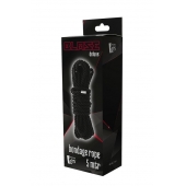 Черная веревка для шибари DELUXE BONDAGE ROPE - 5 м. - Dream Toys - купить с доставкой в Сургуте