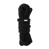 Черная веревка для шибари DELUXE BONDAGE ROPE - 5 м. - Dream Toys - купить с доставкой в Сургуте