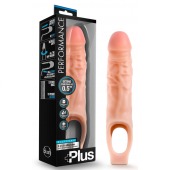 Телесный реалистичный фаллоудлинитель 9 Inch Silicone Cock Sheath Penis Extender - 22,86 см. - Blush Novelties - в Сургуте купить с доставкой