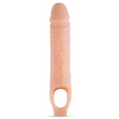 Телесный реалистичный фаллоудлинитель 10 Inch Silicone Cock Sheath Penis Extender - 25,4 см. - Blush Novelties - в Сургуте купить с доставкой