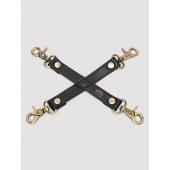 Черный фиксатор для манжет Bound to You Faux Leather Hogtie - Fifty Shades of Grey - купить с доставкой в Сургуте