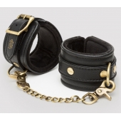 Черные наручники Bound to You Faux Leather Wrist Cuffs - Fifty Shades of Grey - купить с доставкой в Сургуте