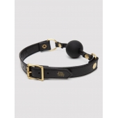 Черный кляп-шар Bound to You Faux Leather Ball Gag - Fifty Shades of Grey - купить с доставкой в Сургуте