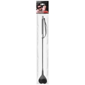 Черный стек с наконечником-сердечком - 54 см. - Notabu - купить с доставкой в Сургуте