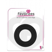 Набор из 3 эрекционных колец SILICONE COCKRINGS - Dream Toys - в Сургуте купить с доставкой