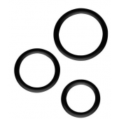 Набор из 3 эрекционных колец SILICONE COCKRINGS - Dream Toys - в Сургуте купить с доставкой