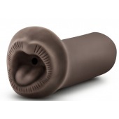 Коричневый мастурбатор-ротик Naughty Nicole - Blush Novelties - в Сургуте купить с доставкой