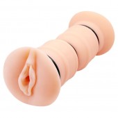Телесный вибромастурбатор-вагина Michelle - Baile - в Сургуте купить с доставкой