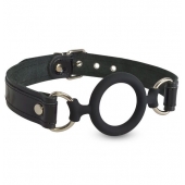 Силиконовый кляп-рамка на кожаных ремешках - Sitabella - купить с доставкой в Сургуте