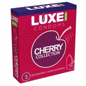 Презервативы с ароматом вишни LUXE Royal Cherry Collection - 3 шт. - Luxe - купить с доставкой в Сургуте