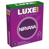 Презервативы с увеличенным количеством смазки LUXE Royal Nirvana - 3 шт. - Luxe - купить с доставкой в Сургуте