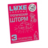 Презервативы с ароматом тропический фруктов  Тропический шторм  - 3 шт. - Luxe - купить с доставкой в Сургуте