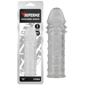 Прозрачная реалистичная насадка на пенис Extra Texture Sleeve - 16,2 см. - Chisa - в Сургуте купить с доставкой