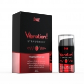 Жидкий интимный гель с эффектом вибрации Vibration! Strawberry - 15 мл. - INTT - купить с доставкой в Сургуте