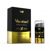 Жидкий интимный гель с эффектом вибрации Vibration! Vodka Energy - 15 мл. - INTT - купить с доставкой в Сургуте