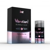 Жидкий интимный гель с эффектом вибрации Vibration! Bubble Gum - 15 мл. - INTT - купить с доставкой в Сургуте