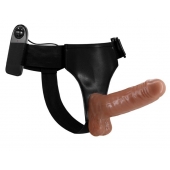 Страпон на трусиках с вибрацией Ultra Passionate Harness - 16 см. - Baile - купить с доставкой в Сургуте