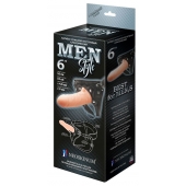 Телесный пустотелый харнесс MEN Style - 17,5 см. - LOVETOY (А-Полимер) - купить с доставкой в Сургуте