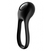 Черное эрекционное виброкольцо Majestic Duo - Satisfyer - в Сургуте купить с доставкой
