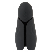 Черный силиконовый вибромастурбатор с нагревом Masturbator with 2 Functions - Orion - в Сургуте купить с доставкой