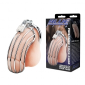 Металлическая клетка Prisoner Cock Сage с замком - BlueLine - купить с доставкой в Сургуте