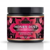 Пудра для тела Honey Dust Body Powder с ароматом клубники - 170 гр. - Kama Sutra - купить с доставкой в Сургуте
