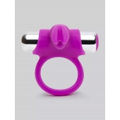 Лиловое виброкольцо с пультом ДУ Remote Control Cock Ring - Happy Rabbit - в Сургуте купить с доставкой
