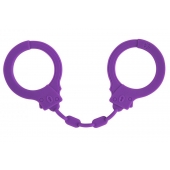 Фиолетовые силиконовые наручники Suppression - Lola Games - купить с доставкой в Сургуте