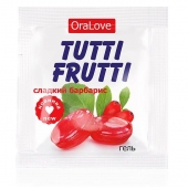 Гель-смазка Tutti-frutti со вкусом барбариса - 4 гр. - Биоритм - купить с доставкой в Сургуте