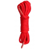 Красная веревка для связывания Nylon Rope - 5 м. - Easy toys - купить с доставкой в Сургуте