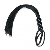 Черная силиконовая плеть Silicone Whip - 32 см. - Easy toys - купить с доставкой в Сургуте