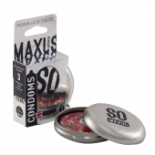Экстремально тонкие презервативы в железном кейсе MAXUS Extreme Thin - 3 шт. - Maxus - купить с доставкой в Сургуте