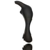 Черное эрекционное кольцо с двумя моторами Zeus Dual Vibe Cock Ring - FeelzToys - в Сургуте купить с доставкой
