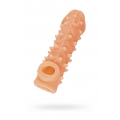 Телесная закрытая насадка с пупырышками Cock Sleeve Size M - 15,6 см. - KOKOS - в Сургуте купить с доставкой
