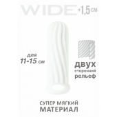 Белый фаллоудлинитель Homme Wide - 13 см. - Lola Games - в Сургуте купить с доставкой