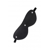 Черная кожаная маска Anonymo с мягким подкладом - ToyFa - купить с доставкой в Сургуте