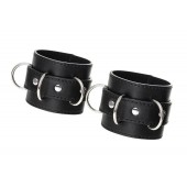 Черные наручники Anonymo на сцепке - ToyFa - купить с доставкой в Сургуте