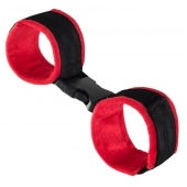 Красно-черные велюровые оковы Anonymo - ToyFa - купить с доставкой в Сургуте