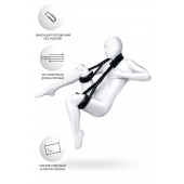 Черные кожаные стропы для фиксации Anonymo - ToyFa - купить с доставкой в Сургуте