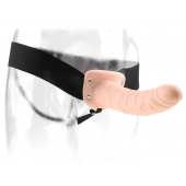 Полый страпон 8  Hollow Strap-On телесного цвета - 19 см. - Pipedream - купить с доставкой в Сургуте